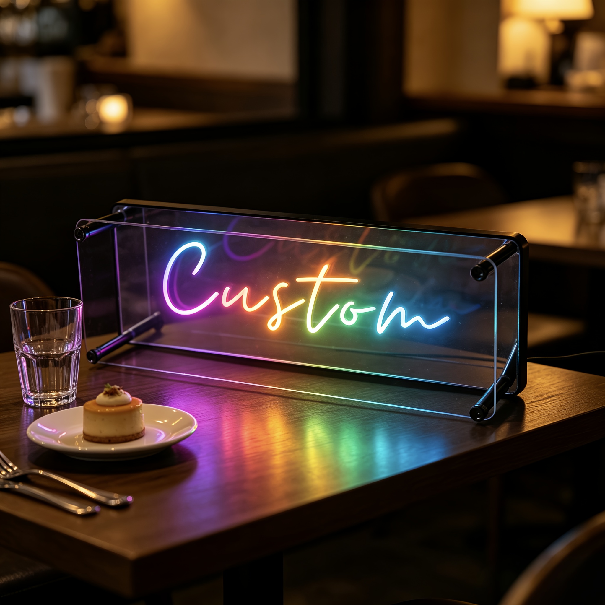 TEMU Custom Neon Sign Personalized Led Name Neon Light Usb Powered Acrylic Desktop Neon Lamp Dimmable Rgb Neon Sign For Game Room Bedroom Cafe Desk