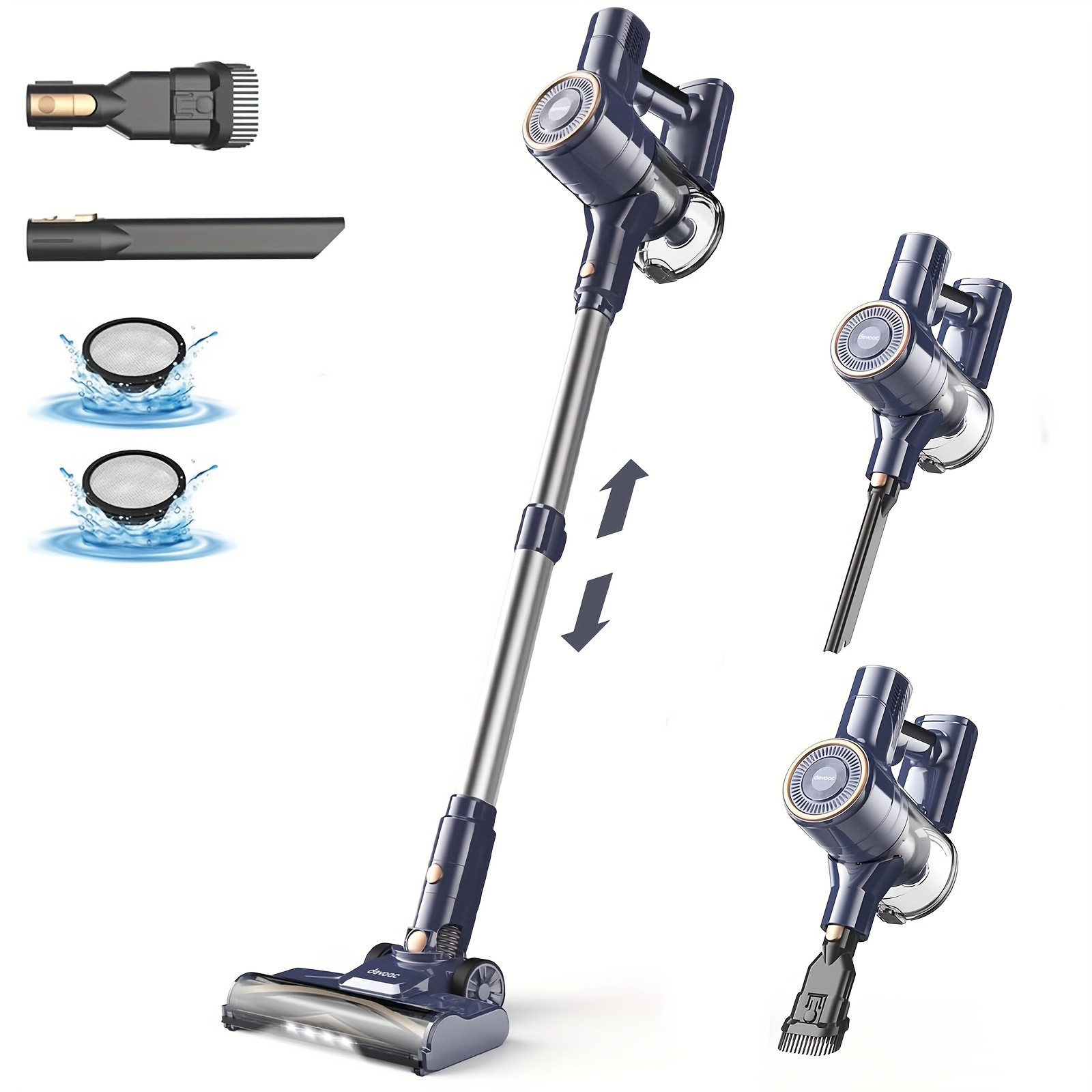 

I8 Corded Vacuum Cleaner, 600w 23kpa Stick Vacuum, Free-stand 6 In 1 Powerful Lightweight Handheld Vacuum For Hard Floor Carpet Pet Hair Home