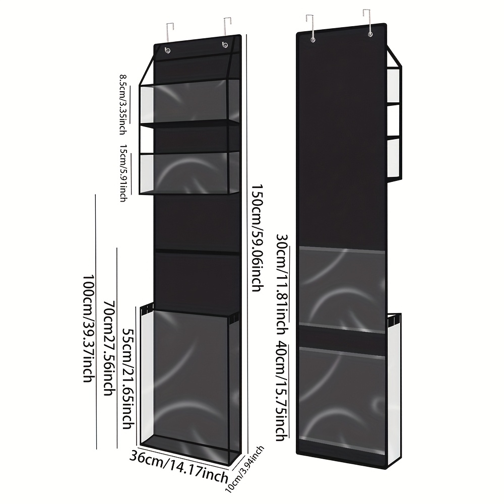 TEMU 1 Pack Of Storage For Hanging Gift Wrapping Paper, Measuring 59x14 Inches, Featuring A Double-sided Design For Organizing Christmas Wrapping