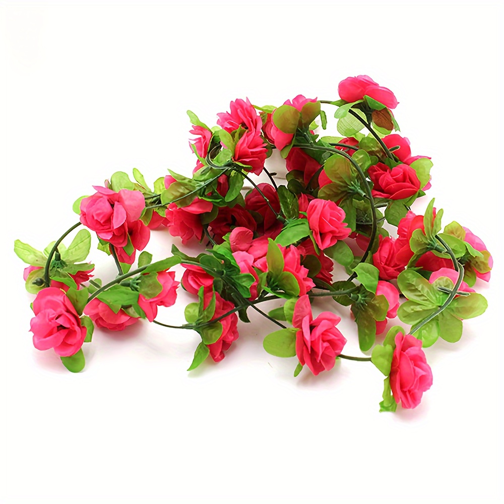 2 3 m knstlicher rosen efeu girlande  realistisch rot - Temu Austria