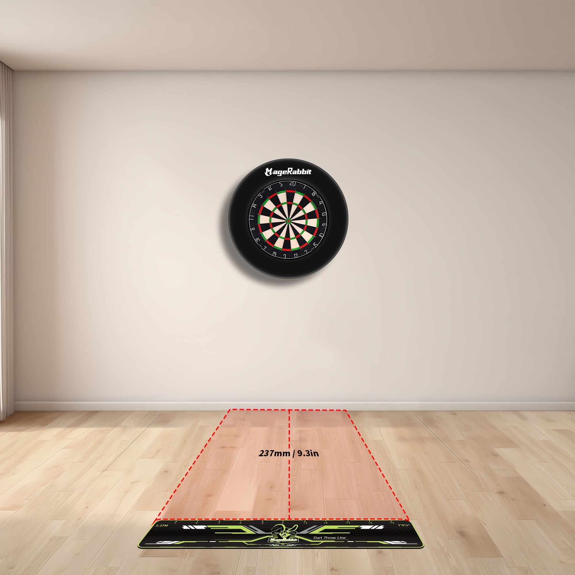 PVC-matten voor het markeren van dartlijnen