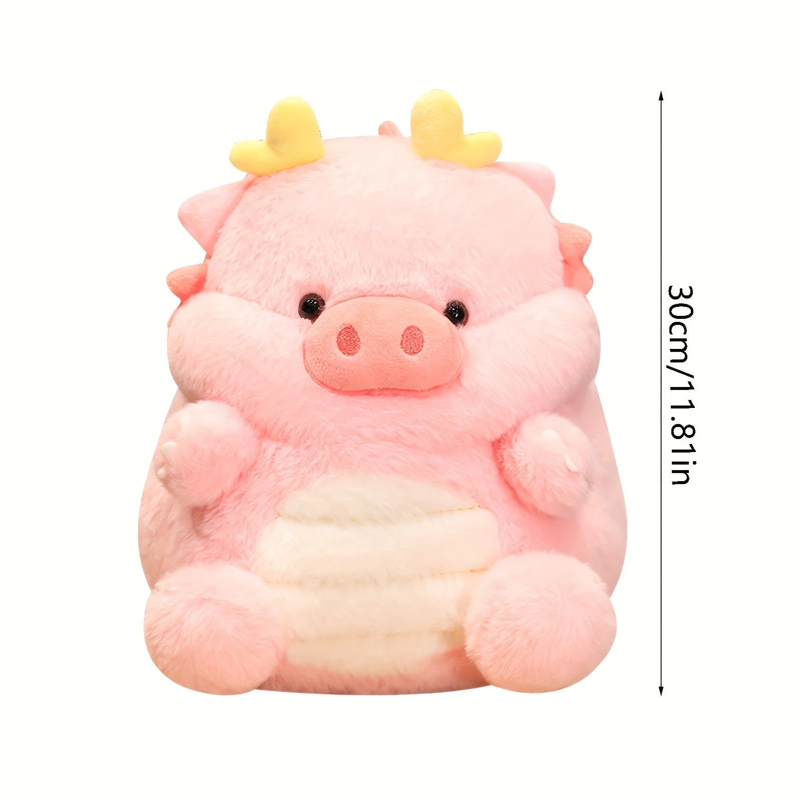 30cm/11.81in Cute Macaron Animal Doll Dragon Pig Dolls Cute - Temu