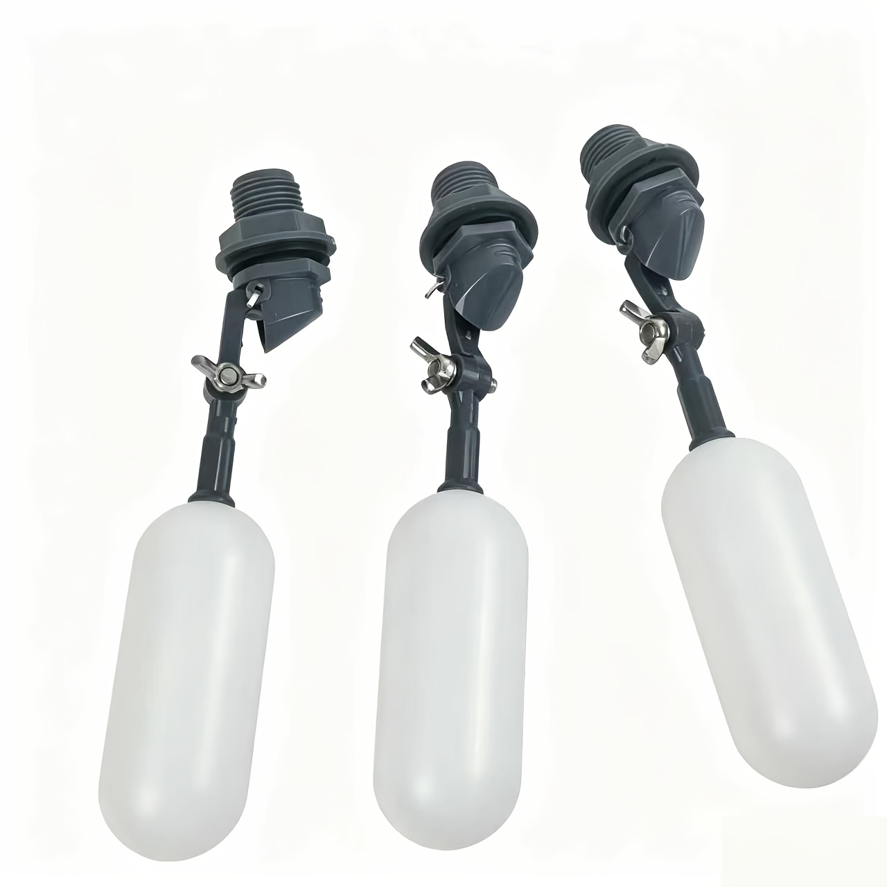 TEMU 3pcs 1/2-inch 270° Wide-angle Adjustable Automatic Water Level Float Valve, Automatic Shut-off Water Level Controller, Suitable For Storage