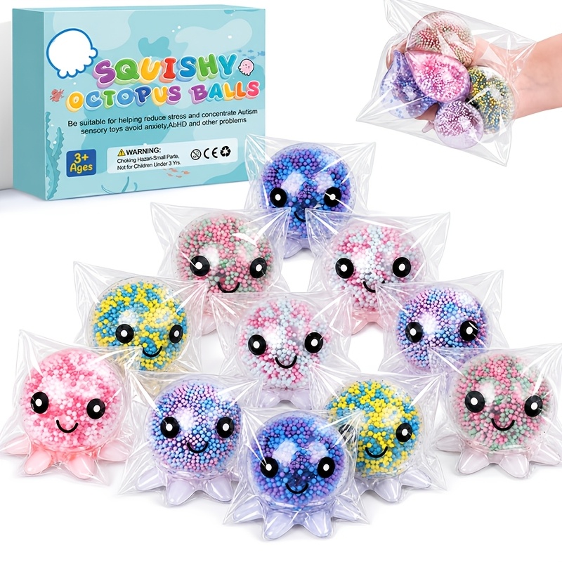 5pcs Cute Octopus-Shaped Squishy Relax Balls