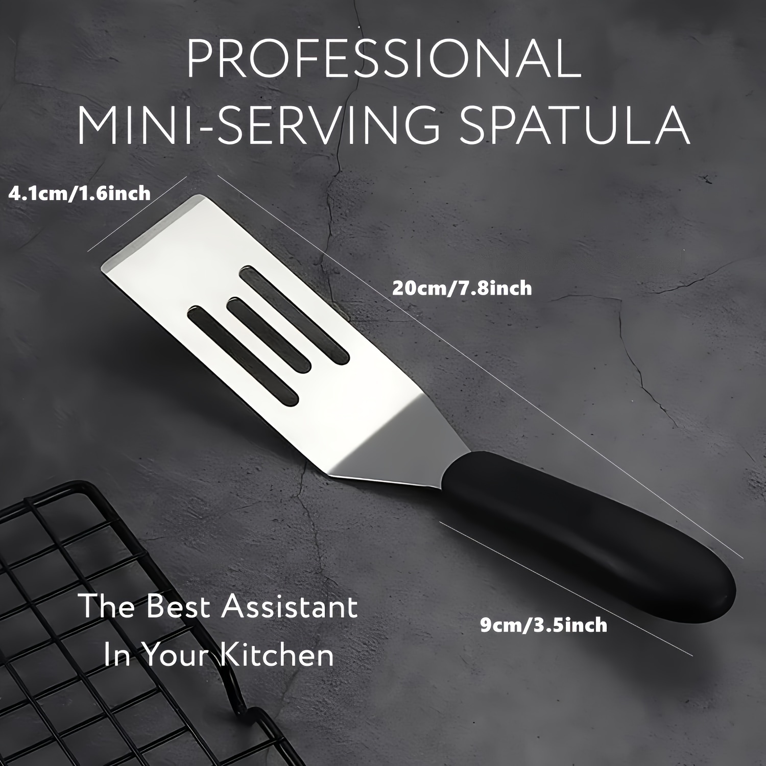 Small stainless steel sale spatula