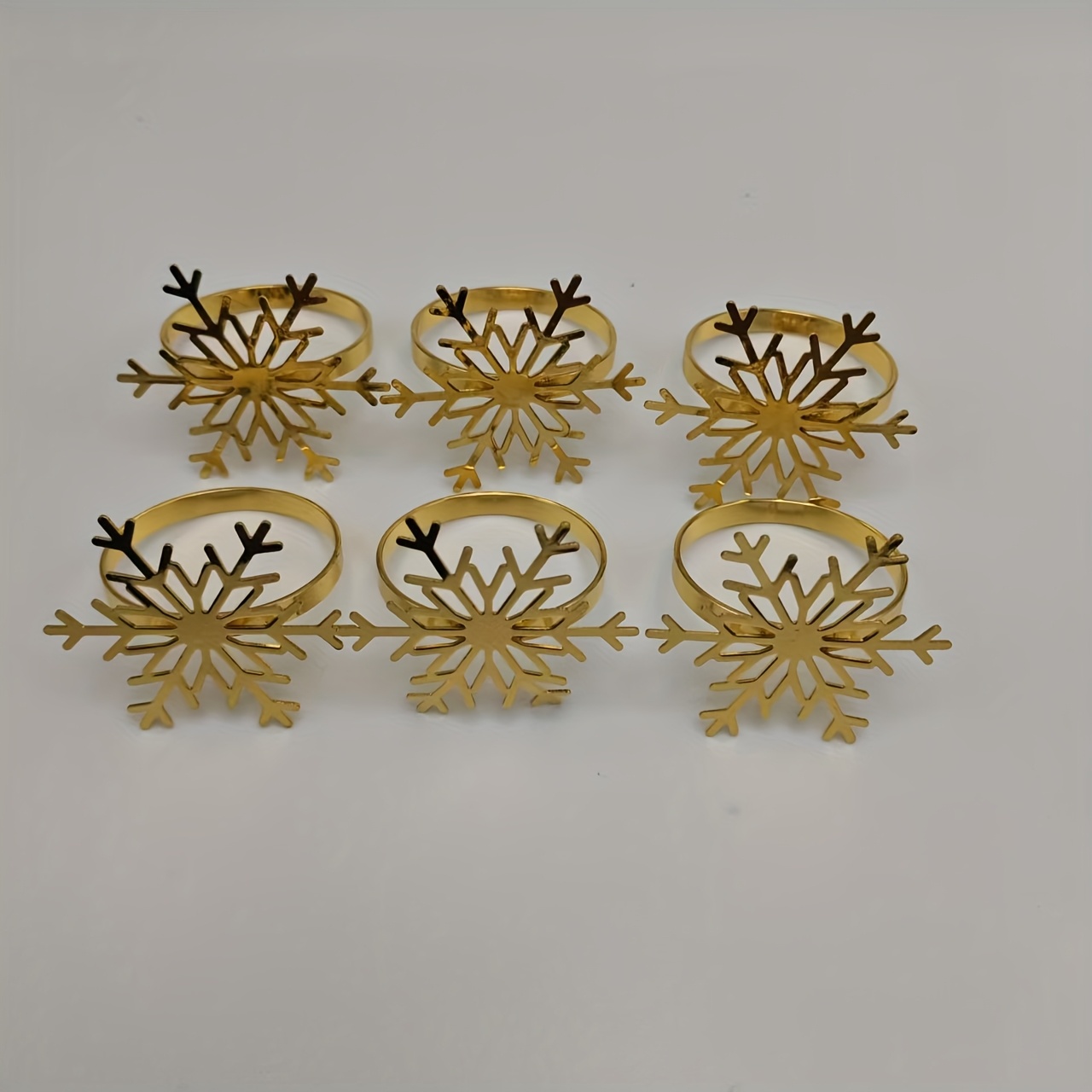 's New Christmas Napkin Rings With Snowflake Designs For Wholesale
