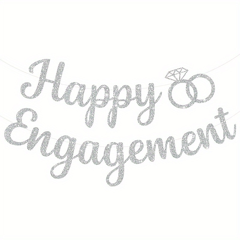 engagement banners decorations happy engagement