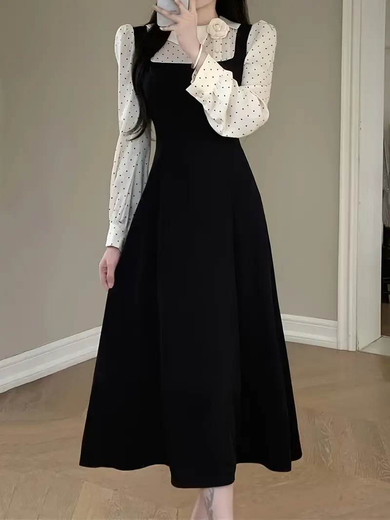 korean style outfit elegant dress women new long dress early - Temu United Arab Emirates korean style outfit elegant dress women new long dress early - Temu United Arab Emirates