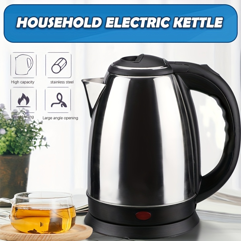 TEMU 1pc High- Kettle, Stainless Steel Kettle, Large-capacity Automatic , Scalding-proof Boiling Kettle, Household Stainless Steel Electric Kettle,