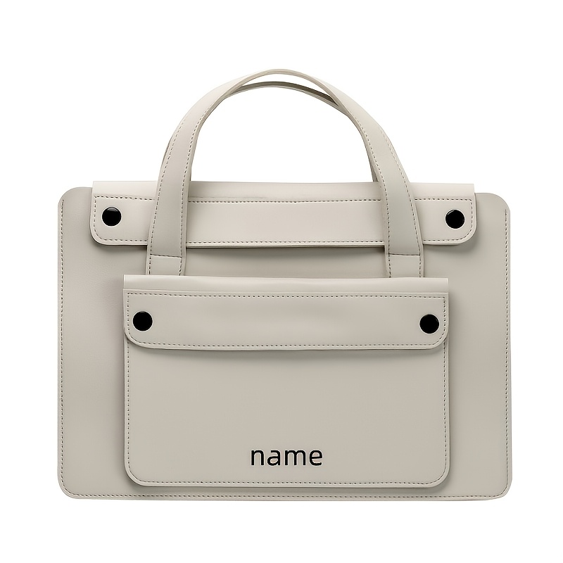 Custom Text 14-Inch Accordion Bag, Large Capacity Briefcase