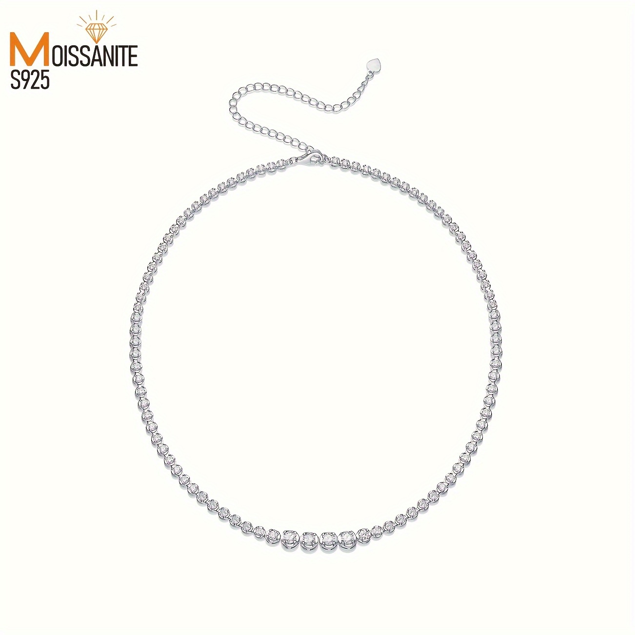 

1 Piece 1.2 Carat Moissanite Necklace Pendant, 925 Silver Fine Chain, Boys And Girls, Valentine's Day Gift, Marriage Proposal Engagement Wedding Anniversary Birthday Gift _ Shop Now For Limited-time