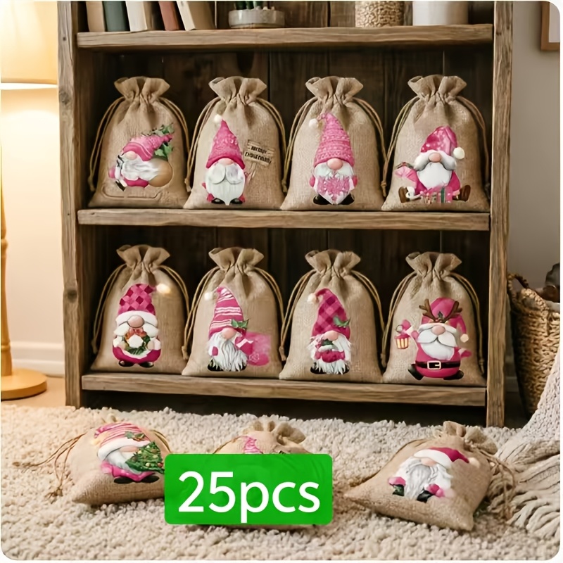 TEMU Gift For Her/him 25 Mixed Christmas Gift Bags For Gift Storage And Candy, Halloween