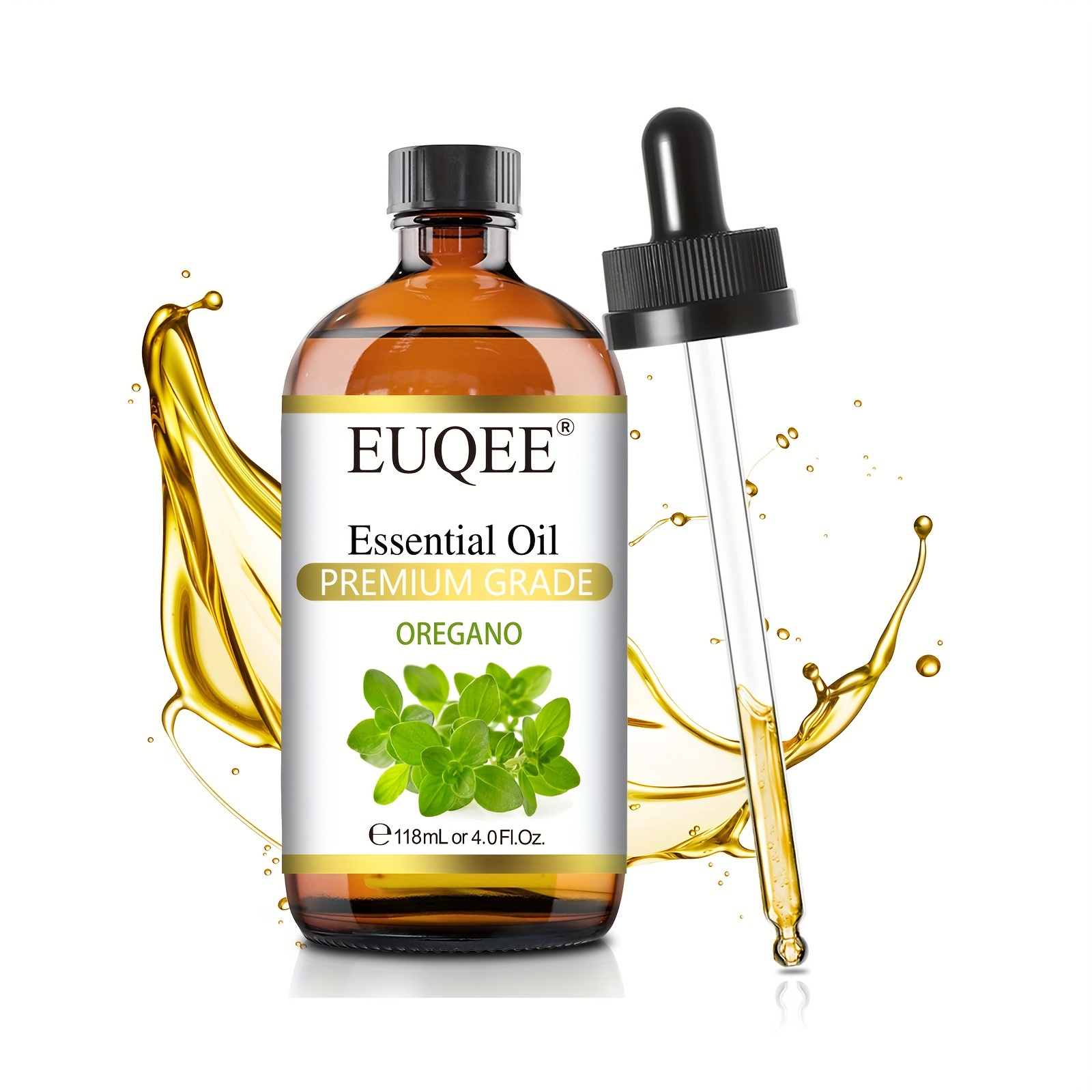 TEMU Euqee 1pc Oregano Essential Oils 118ml/4fl.oz For Diffuser, Candle Making, Humidifier, Father's Day Gifts