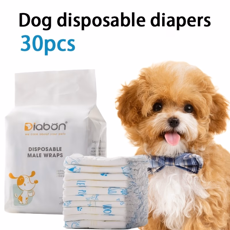 30pcs of disposable pet diapers leak proof pads for dogs and dog sanitary pants Product details 0