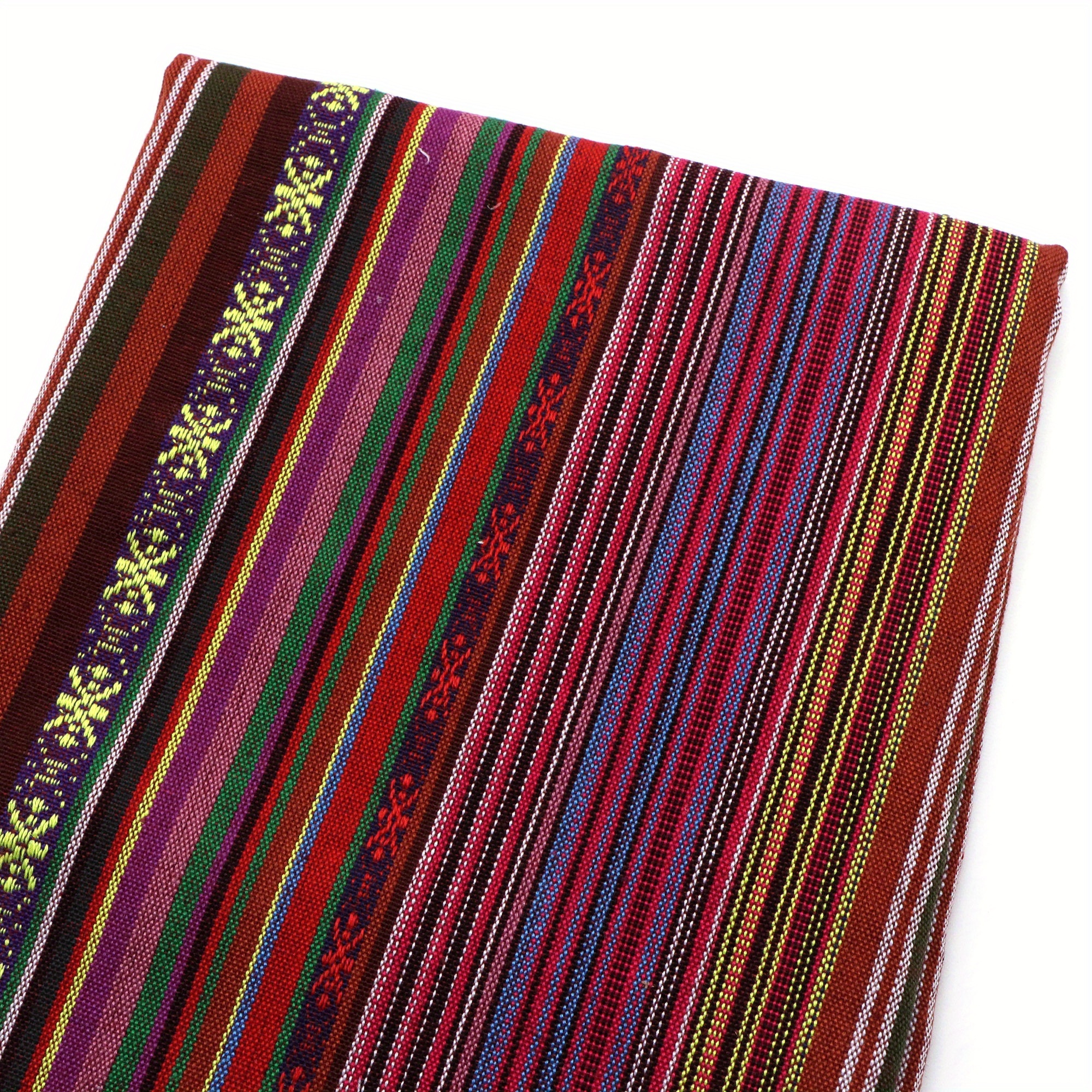 E-shop Streifenmuster Ethnische Stil Streifen Garngefärbter Stoff - 59X19.68 Zoll (150X50 cm) Basteln - Vorgeschnitten, Ideal für Quilten, Nähen,
