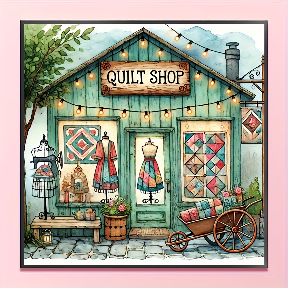 TEMU Quilt Shop, Diamond Painting Kits, 5d Kits For Beginners, Full Diamond Painting Kits For Home Wall Decor