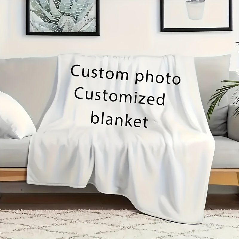Personalized Vintage Flannel Blanket, Custom Gift for Couples