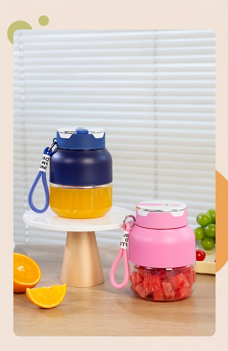 portable mini juicer cup with usb charging 1300mah rechargeable battery multi   squeezer for   details 13