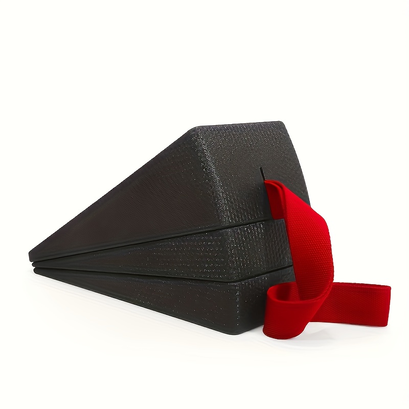 Image of Adjustable Epp Fitness Incline Board With Adjustable Angle, Suitable For Calf Stretches And Squats, In Black And Red, Made Of Foam, Versatile For Uses