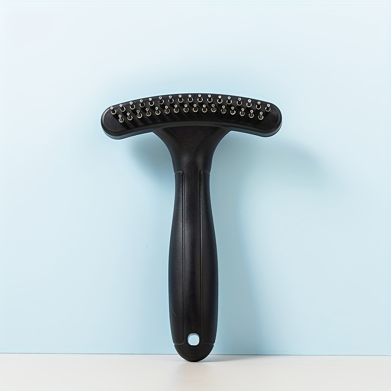 Image of Pet Cat And Dog Comb Cleaning Tool Hair Trimmer With Movable Pin Teeth, Detangling Comb For Cats And Dogs