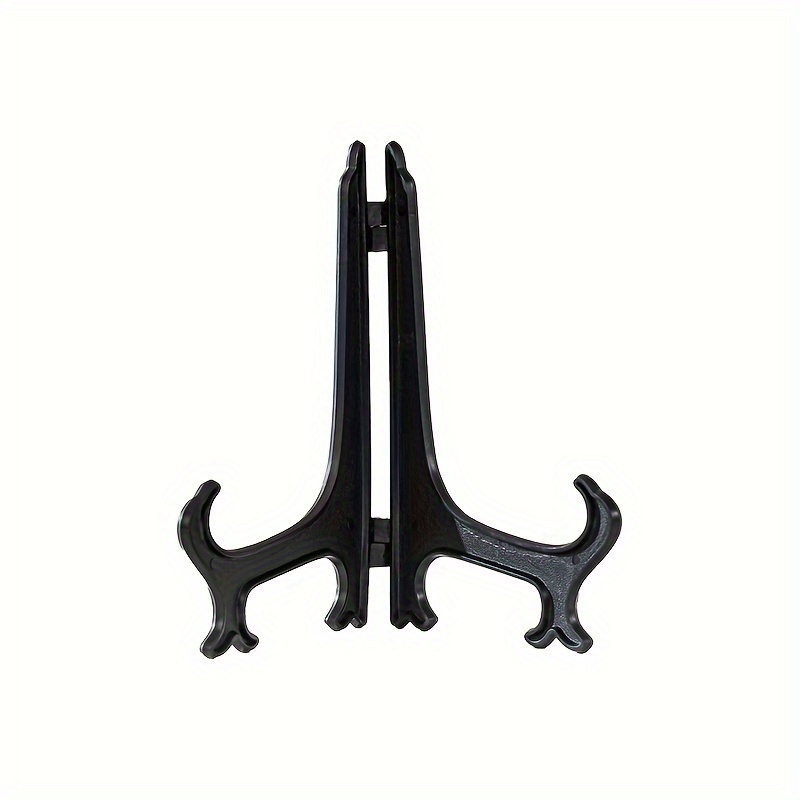 1pc Black Abs Material Plate Display Stand - Photo Frame Bracket Display Stand - Suitable For Exquisite Plate And Plate Display - Beautiful Photo Display Stand - Show Your Beauty To The