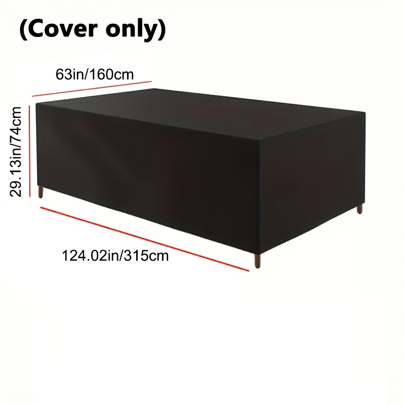 TEMU Copertura per mobili da giardino 1 pz, copertura per tavolo e sedie da esterno, copertura per mobili da patio da esterno per tavolo e sedie da