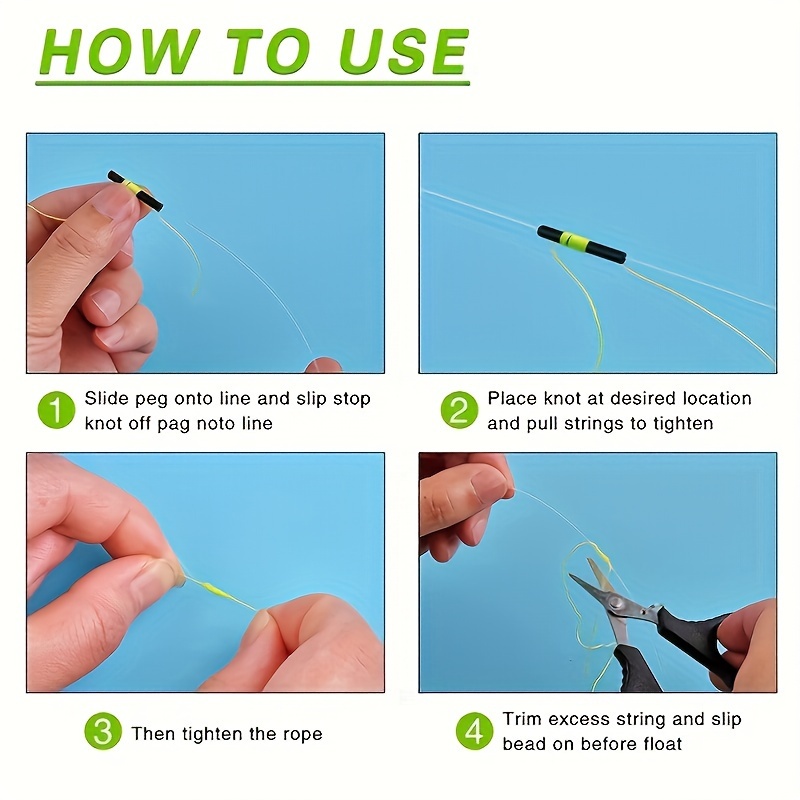 Float Bobber Stop Knot 100 K&E Tackle Stop Knot Slip Knot Bobber