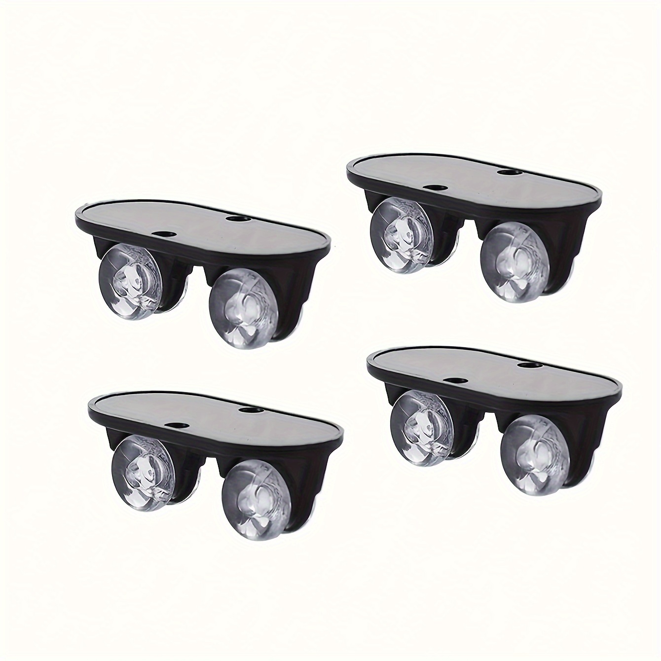 

4- Adhesive , Plastic - Casters, Organizer , Foot For