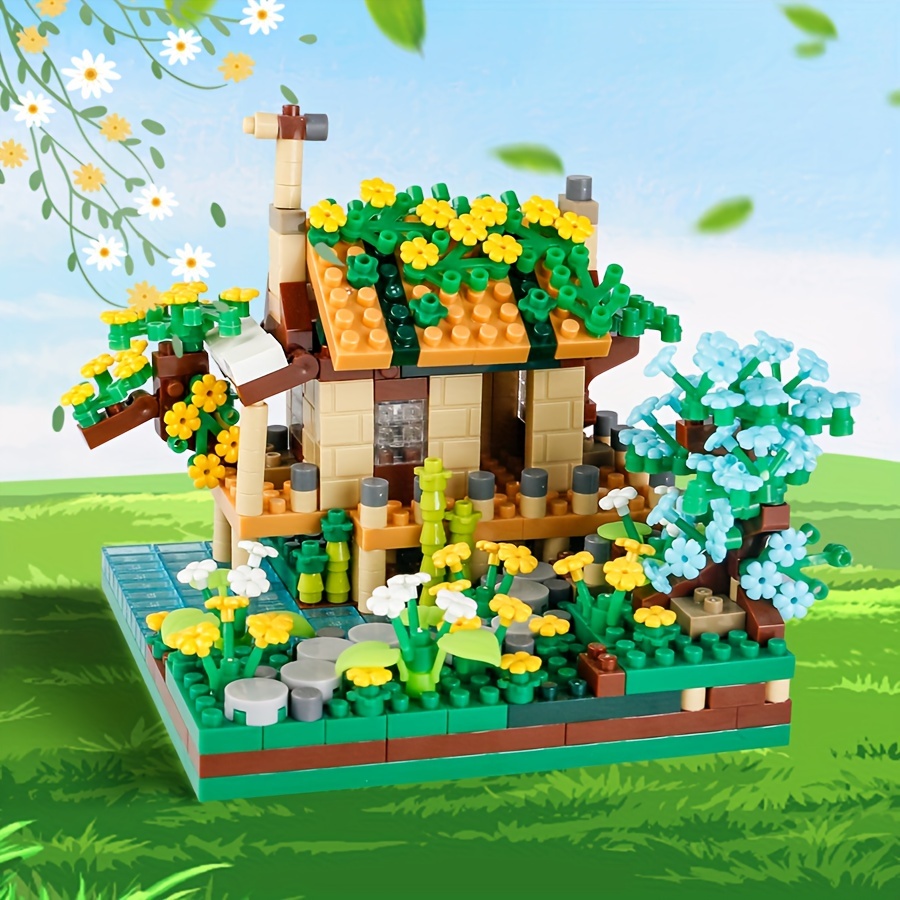 Mini Bricks Fisherman Cabin House Model Building Blocks - Temu