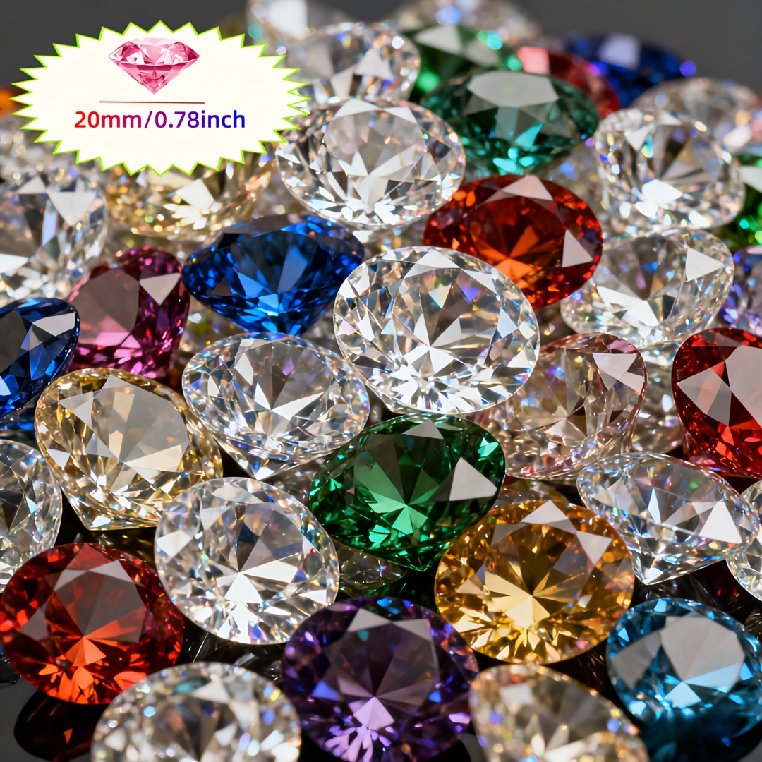 E-shop 400 Stück/65 Stück, 20 mm/10 mm, Acryl-Diamanten – für Hochzeiten, Partys mehr, Kristall-Diamanten, Vasenfüller, Diamanten, Vasenfüller für