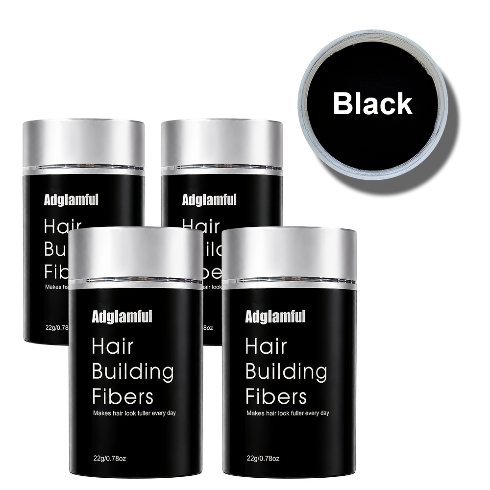 Image of 4-pack Volumizing Fiber Powders, 4 Colors Of Thickening , Instant Hair Thickening, Making Hair Fuller, Suitable For Thinning Hair