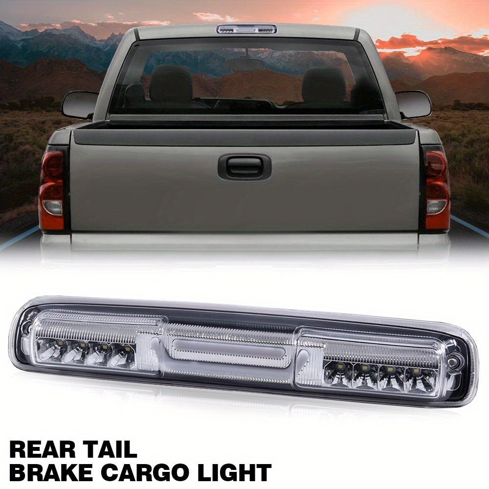 Compatible With Silverado And Sierra Models From 1999 To 2007, This Is A Chrome And Clear Led Third Brake And , Without Battery