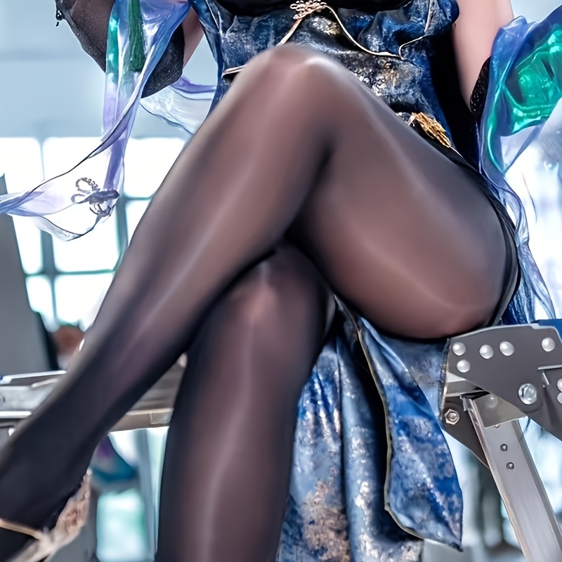 Dames Plus Size Glanzende Panty's