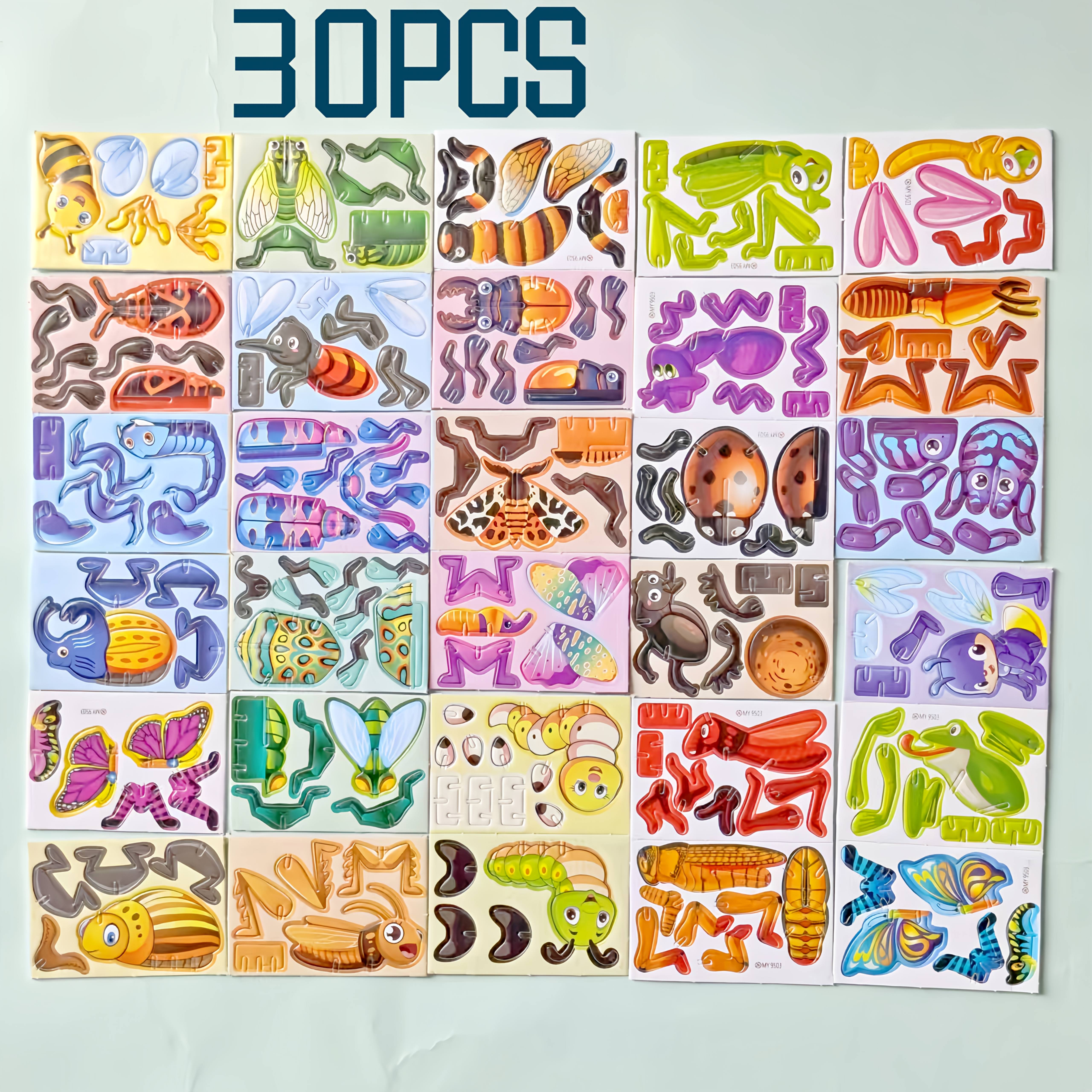 Image of 30 Unique 3d Insect Paper Puzzles, Educational Toys, Assembly, Learn World Of Insects, Suitable For Parties, Holiday Gatherings, Birthdays, Parent-child Activities, And Kindergarten Gifts