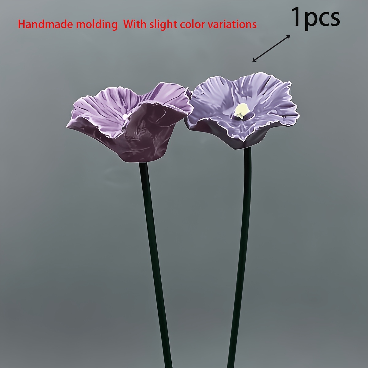 Handmade Ceramic Poppy Flower Vase Suitable For Garden, Lawn & / Decoration - Realistic Artificial , Suitable For,, Balcony, Wedding, Valentine' Day Landscaping Centerpiece