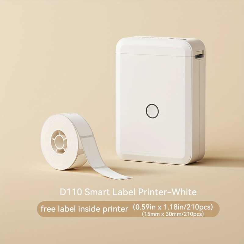 Nimbot D110 Label Printer, White : : Office Products