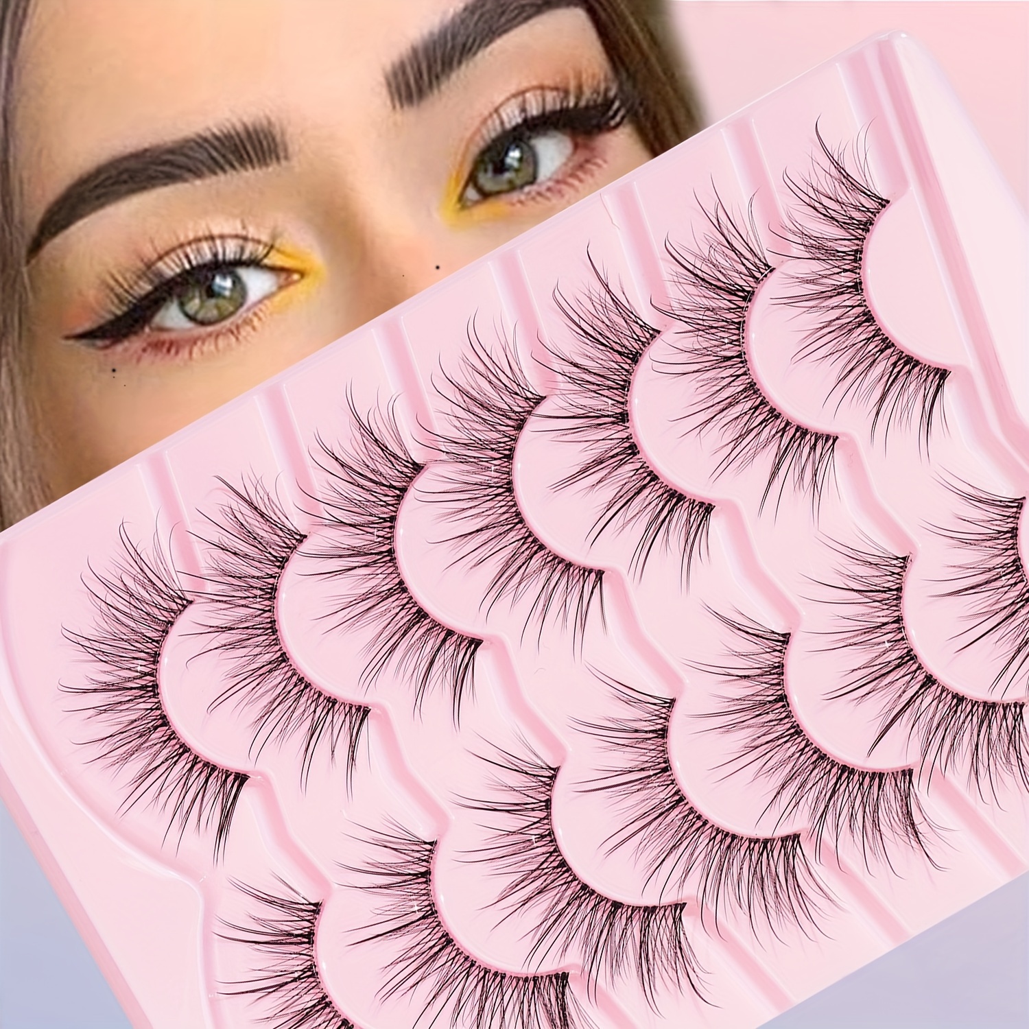 

7 Of And Long False Eyelashes Super Girl Group Makeup False Eyelashes