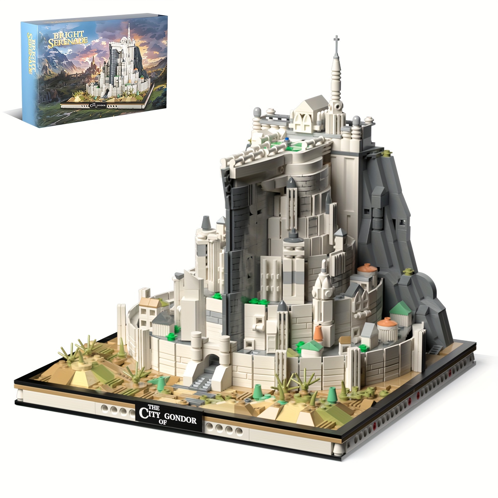 Medieval Huge Castle Building Blocks, Complex Architecture Model, 1680pcs, Home Decor & Exquisite Present
