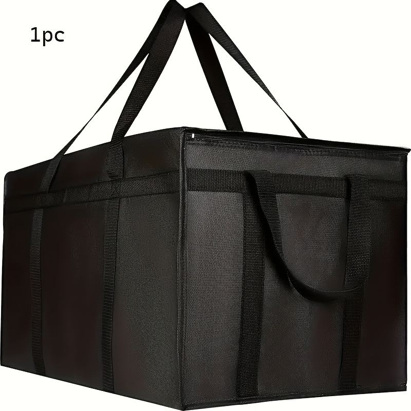 TEMU 1pc Xxxl Insulated Lunch Bag, Durable Oxford Cloth Thermal Food Delivery Carrier, Large Capacity Bento Box Holder Not For Direct Food Contact,