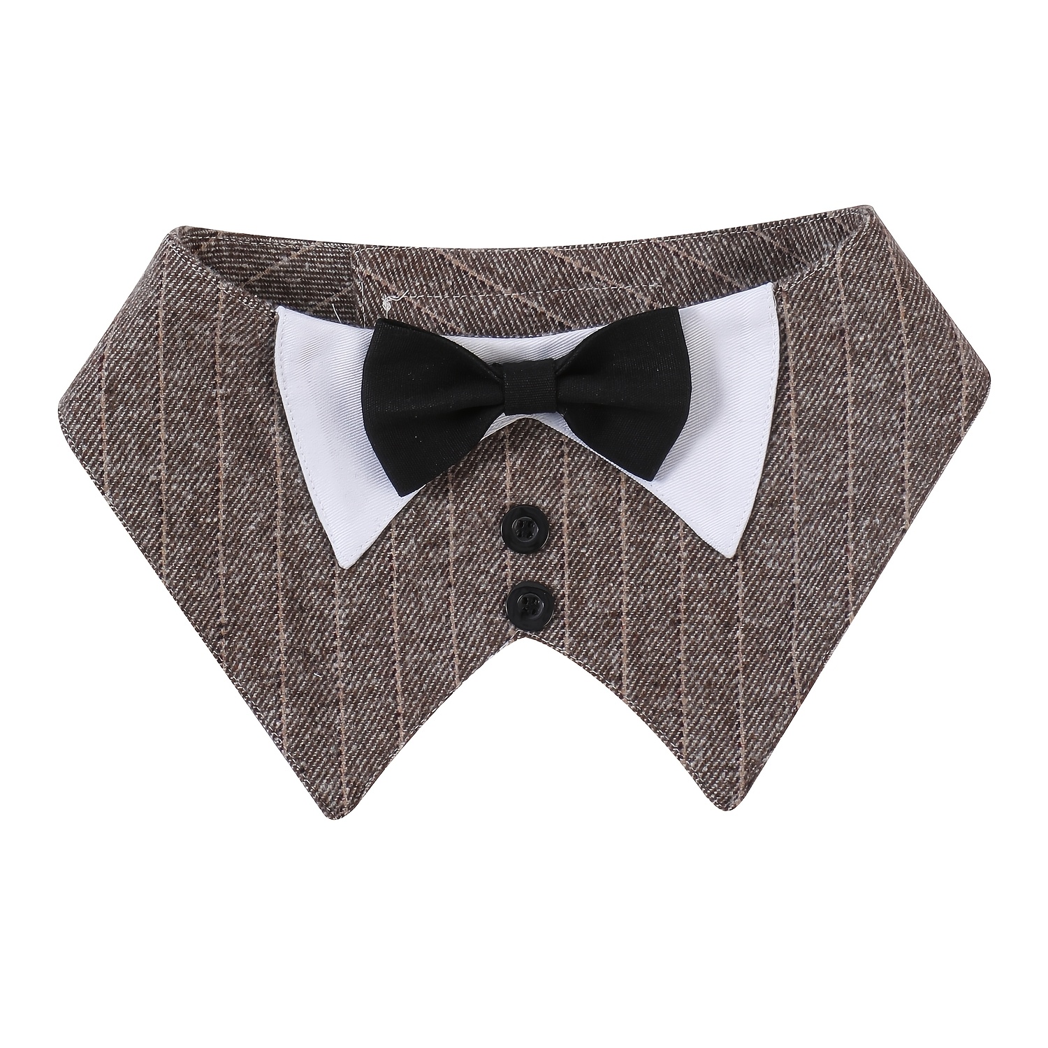 TEMU Dog Bandana Collar With A Formal Suit Bowtie, Perfect For Weddings And Birthday Celebrations