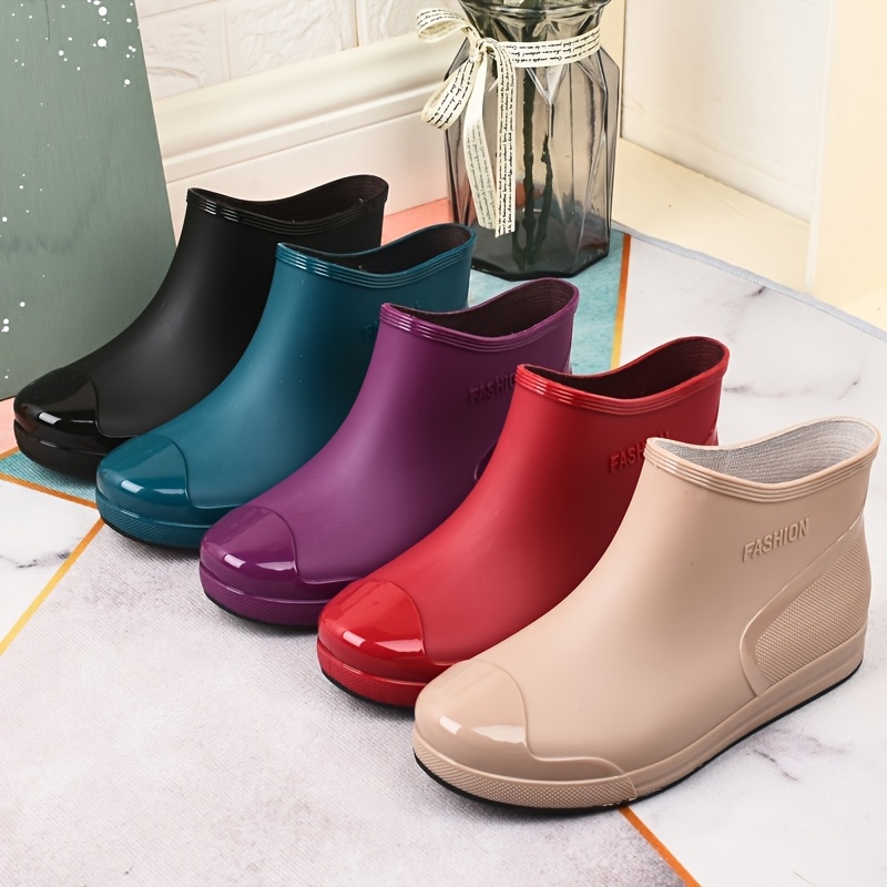 japanische regen stiefel für frauen, kurze röhre für frauen