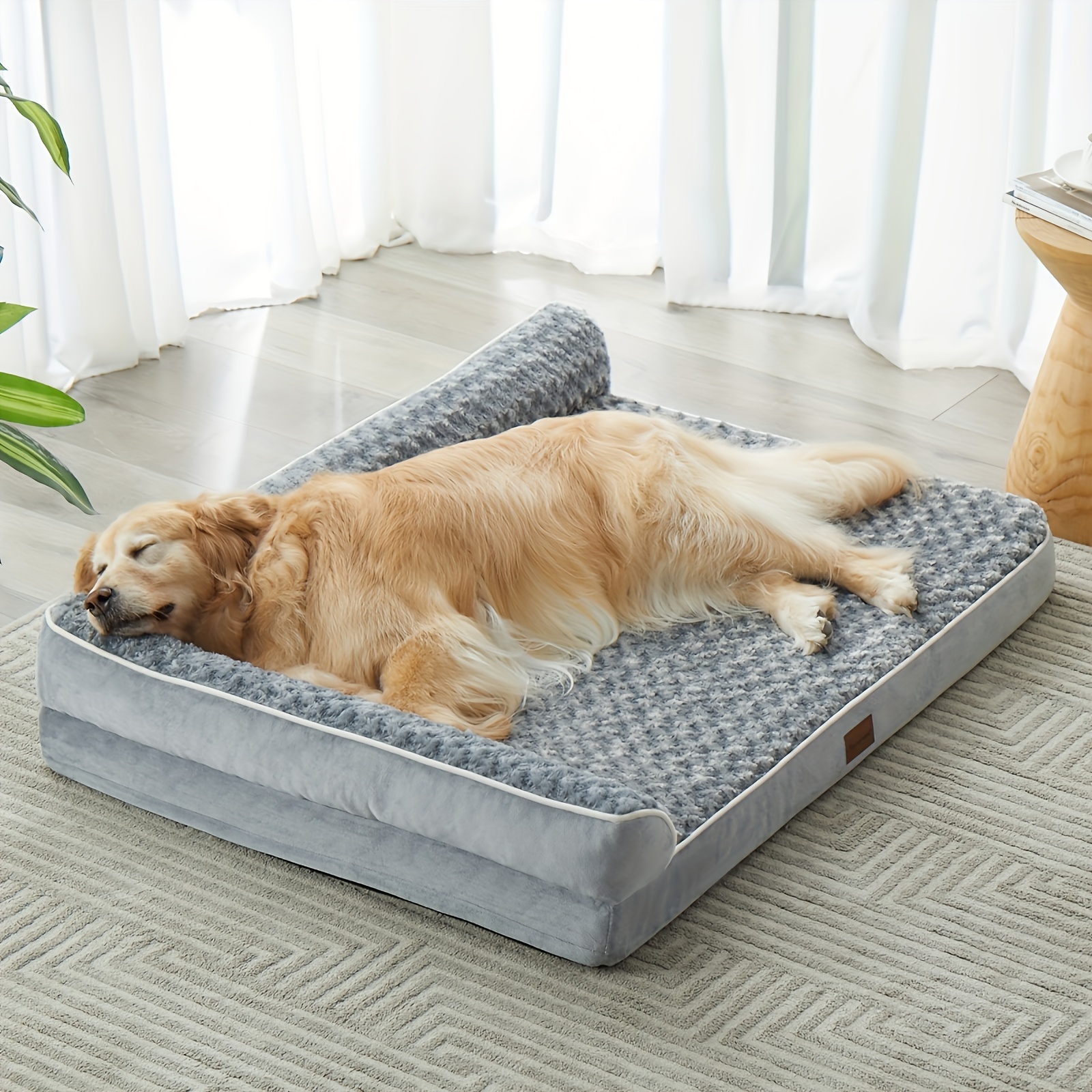 

Large Orthopedic Bed For Large Dogs-big Waterproof Sofa Dog Bed With Removable Washable Cover, Large Dog Bed With Waterproof Lining And Nonskid Bottom, Pet Bed For Large Dogs