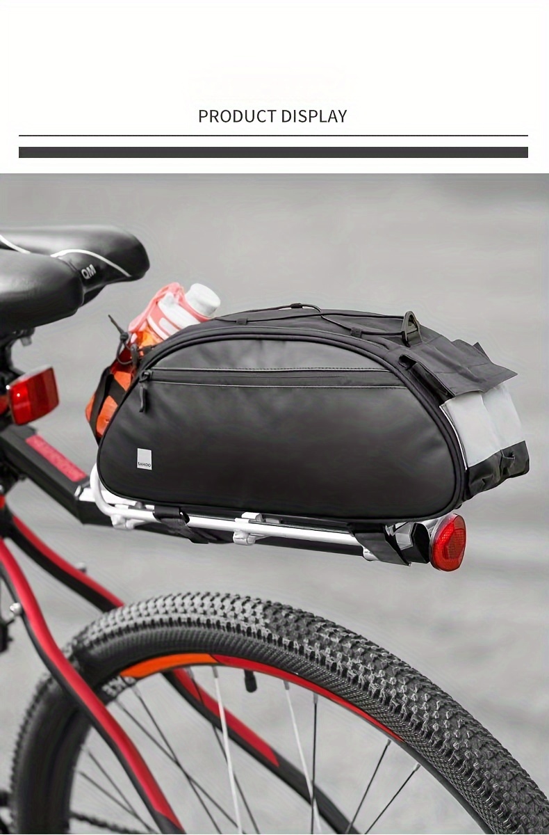 sturdy aluminum alloy bike rear seat shelf rust resistant black luggage rack for all bicycles cycling storage solution sleek black durable bike accessory bike rack Product details 4