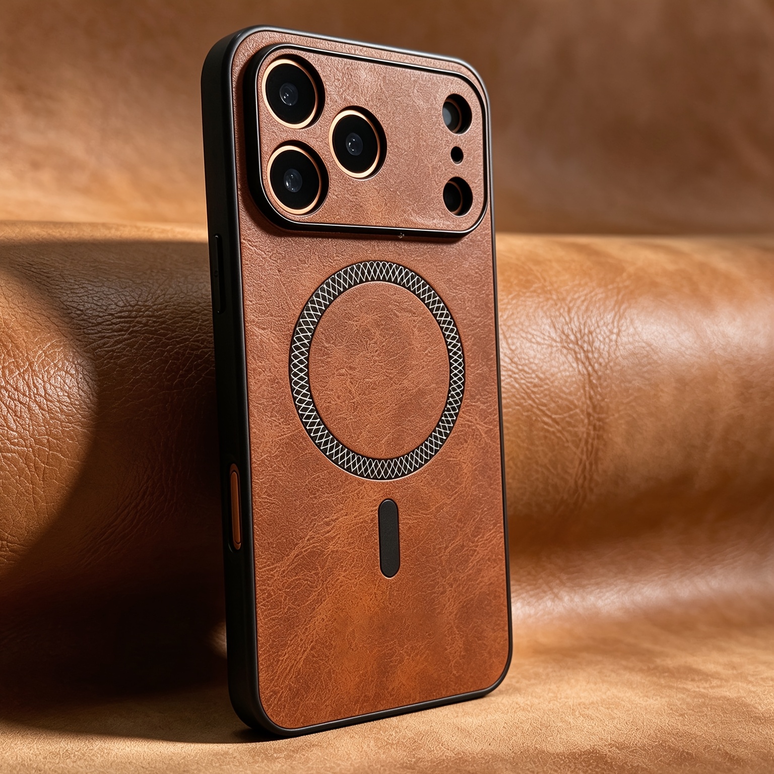 TEMU Phone Case: Luxury Magnetic Wireless Charging Synthetic Leather Phone Case Compatible With Iphone 18 17 16 15 14 13 Pro Max 18promax 18pro