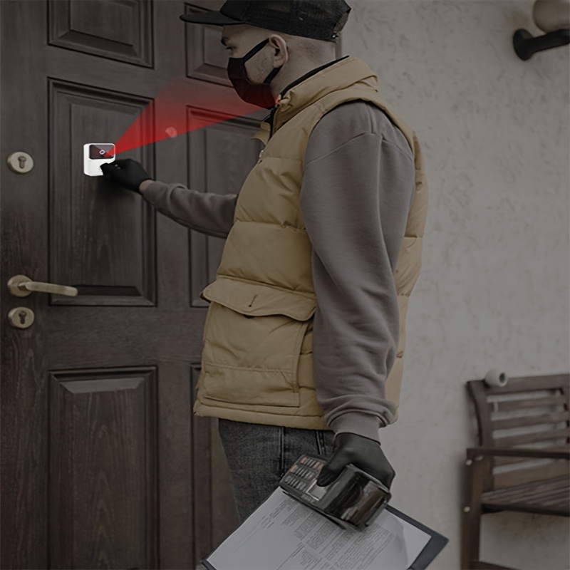 شاشة IPS 2.4 جيجا وطقم جرس باب ذكي - مراقبة فيديو لاسلكية ثنائية الاتجاه، وضوح عالي الدقة، لاصقة ذاتية، تعمل بالبطارية AA (بدون قابس)، جهاز ذكي للمنزل، ديكور منزلي حديث، تصميم أنيق، بناء متين