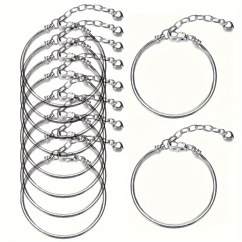 TEMU 10- 19cm Steel Snake Bracelet , For Diy , Bracelet