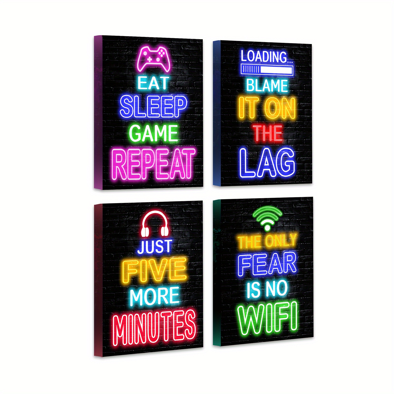 

Framed Gamer Room Decor Gaming Wall Art Neon Gaming Room Decor Posters Video Game Decor Gaming Wall Decor 8x10 In