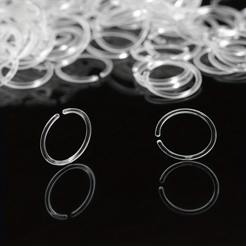 16pcs Colorful Anti-Blocking Invisible Ear Studs - Resin Ear Cuffs for Relief