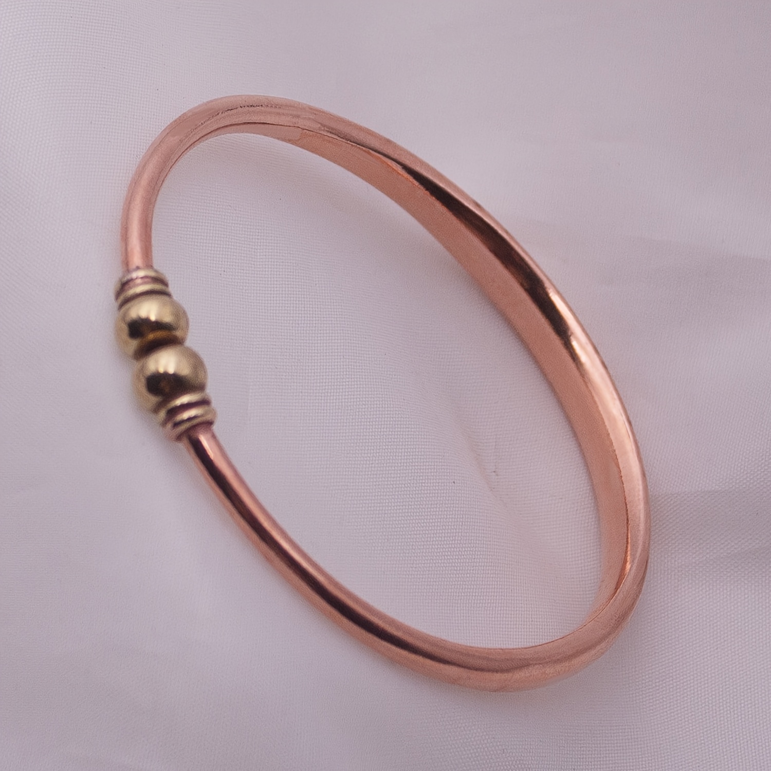 TEMU 1pc Women's Bracelet, Men's And Women's Bracelet, Pure Copper , Suitable For Party Gifts And Daily Wear