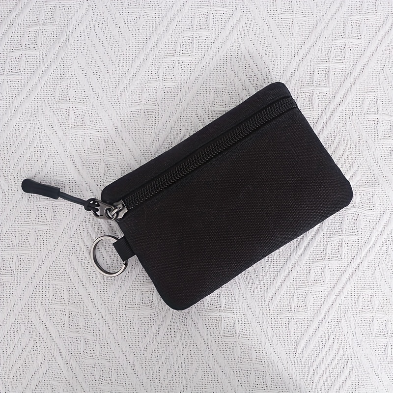 TEMU Portamonete portatile in tela con foto personalizzata, cordino, borsa per chiavi e monete da e da donna, custodia